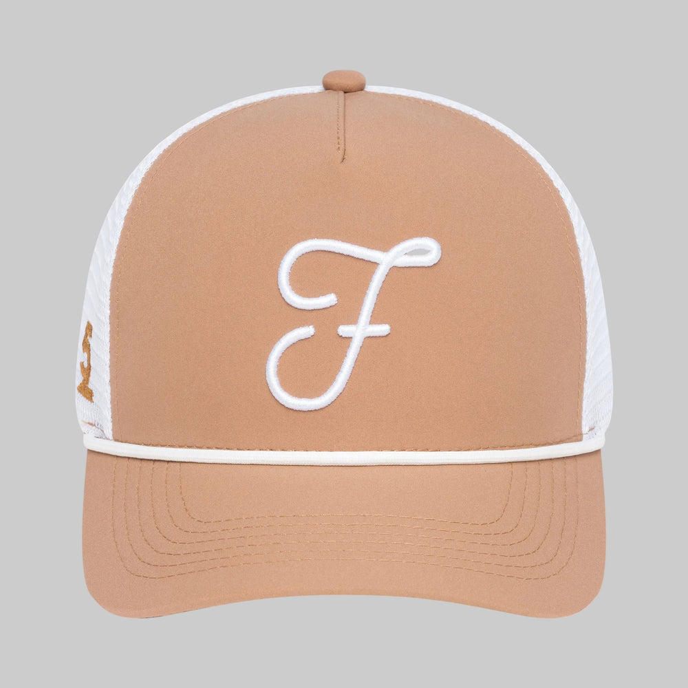 Initial Golf Trucker Hat (Khaki)