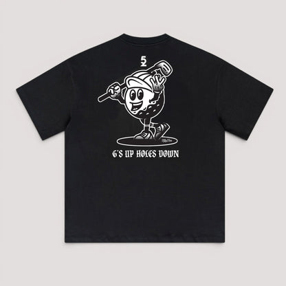 G's Up Holes Down Tee - Black