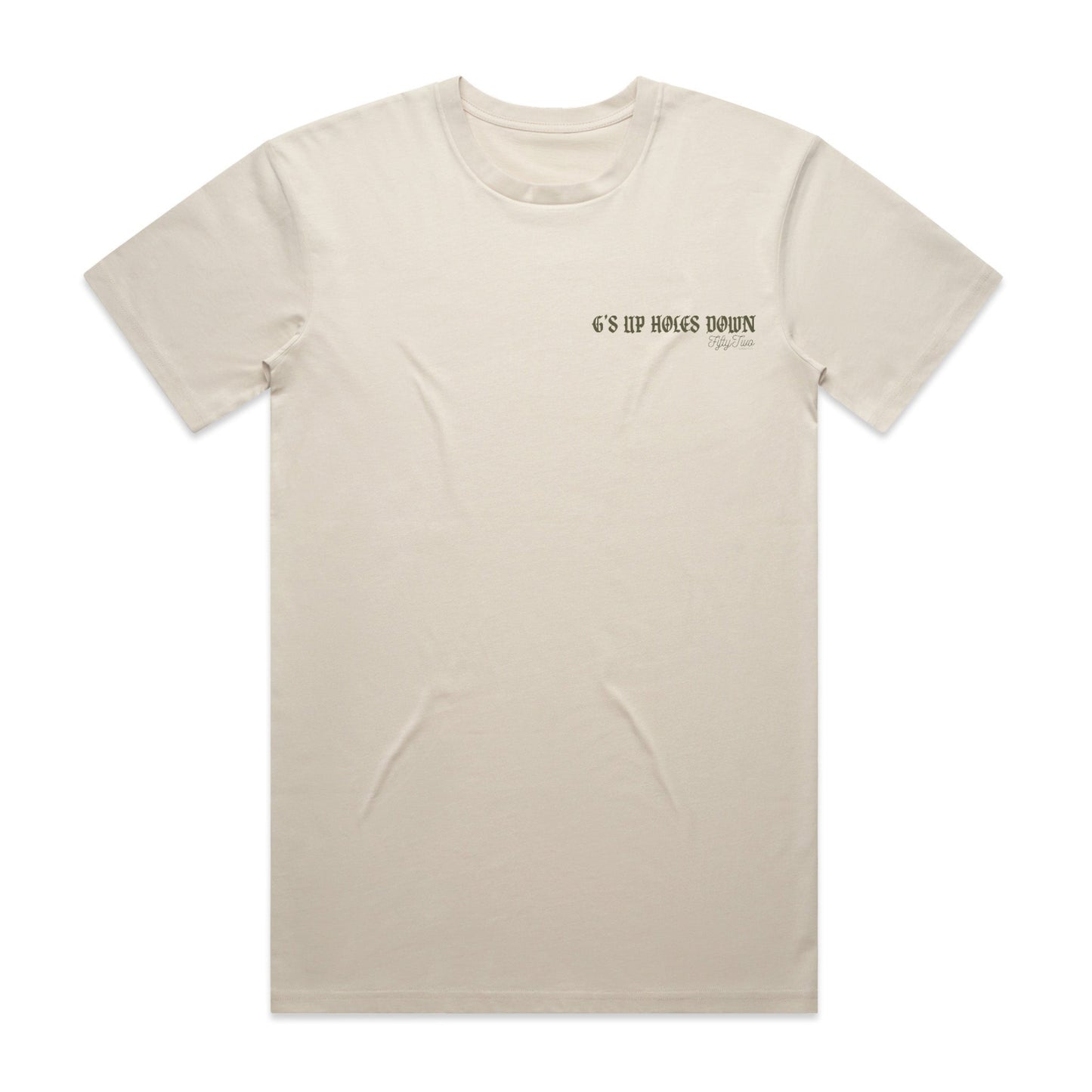 G's Up Holes Down Tee - Bone