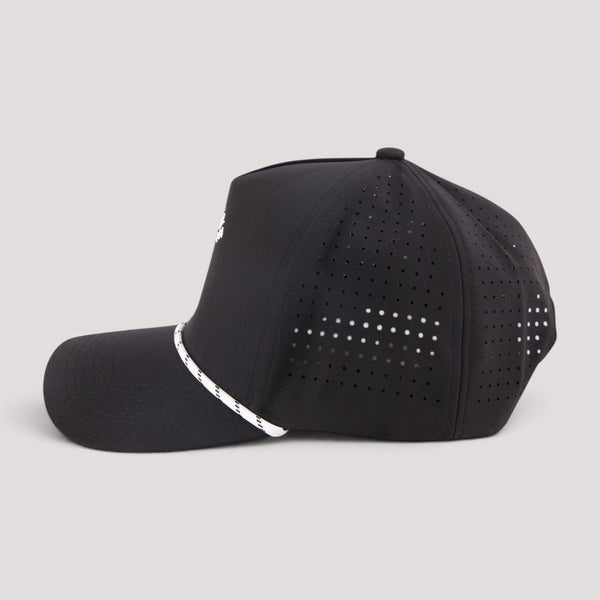 Black Golf Hat Side View
