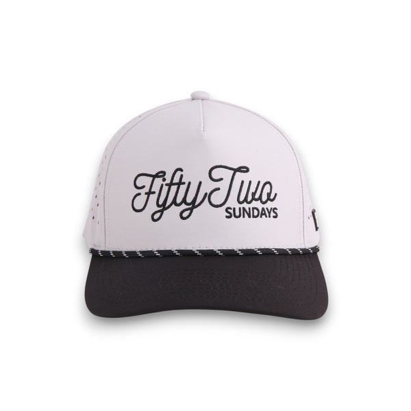 Two-Tone Performance Golf Hat - 52 Sundays Signature Hat - Front View