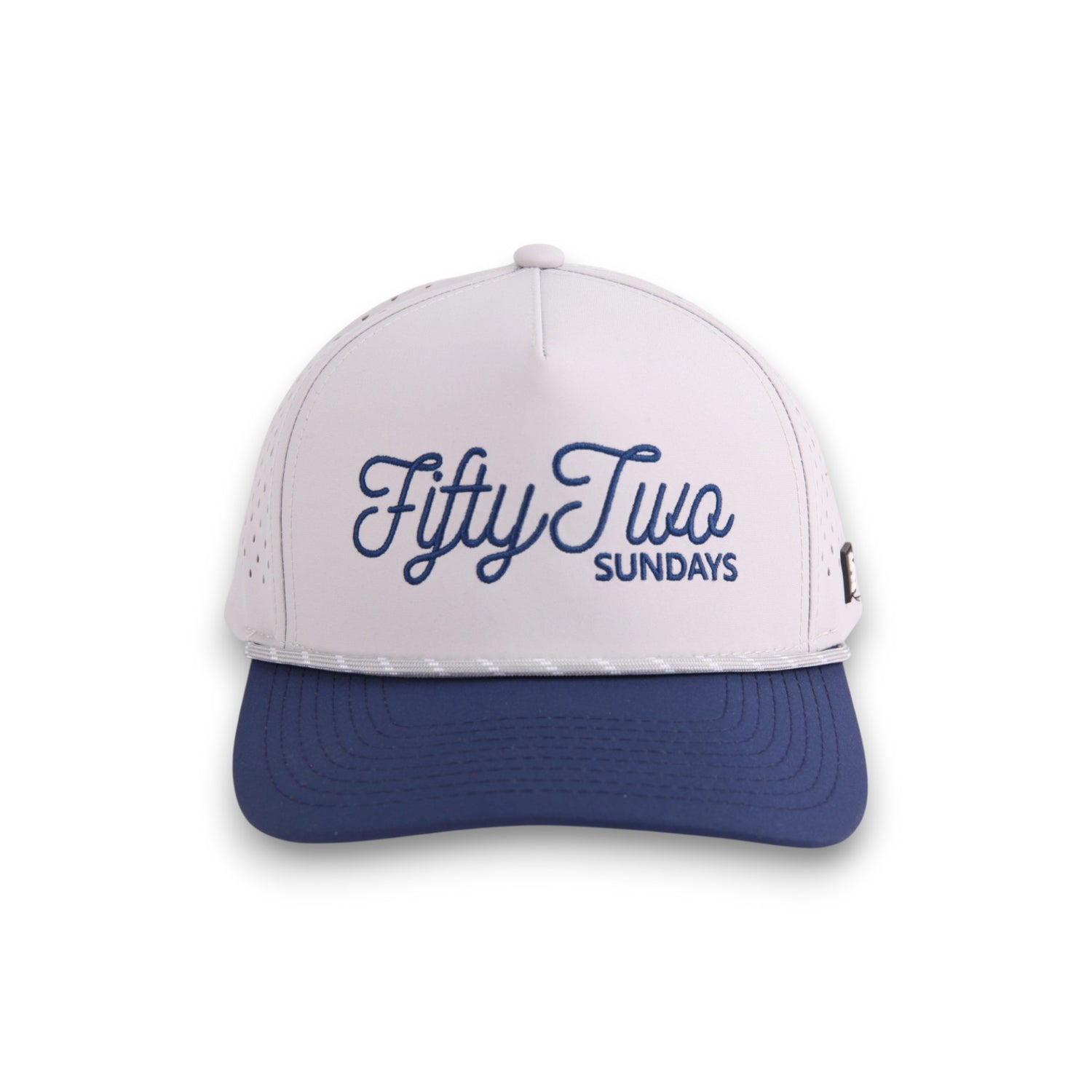 Two-Tone Performance Golf Hat - 52 Sundays Signature Hat - Front View